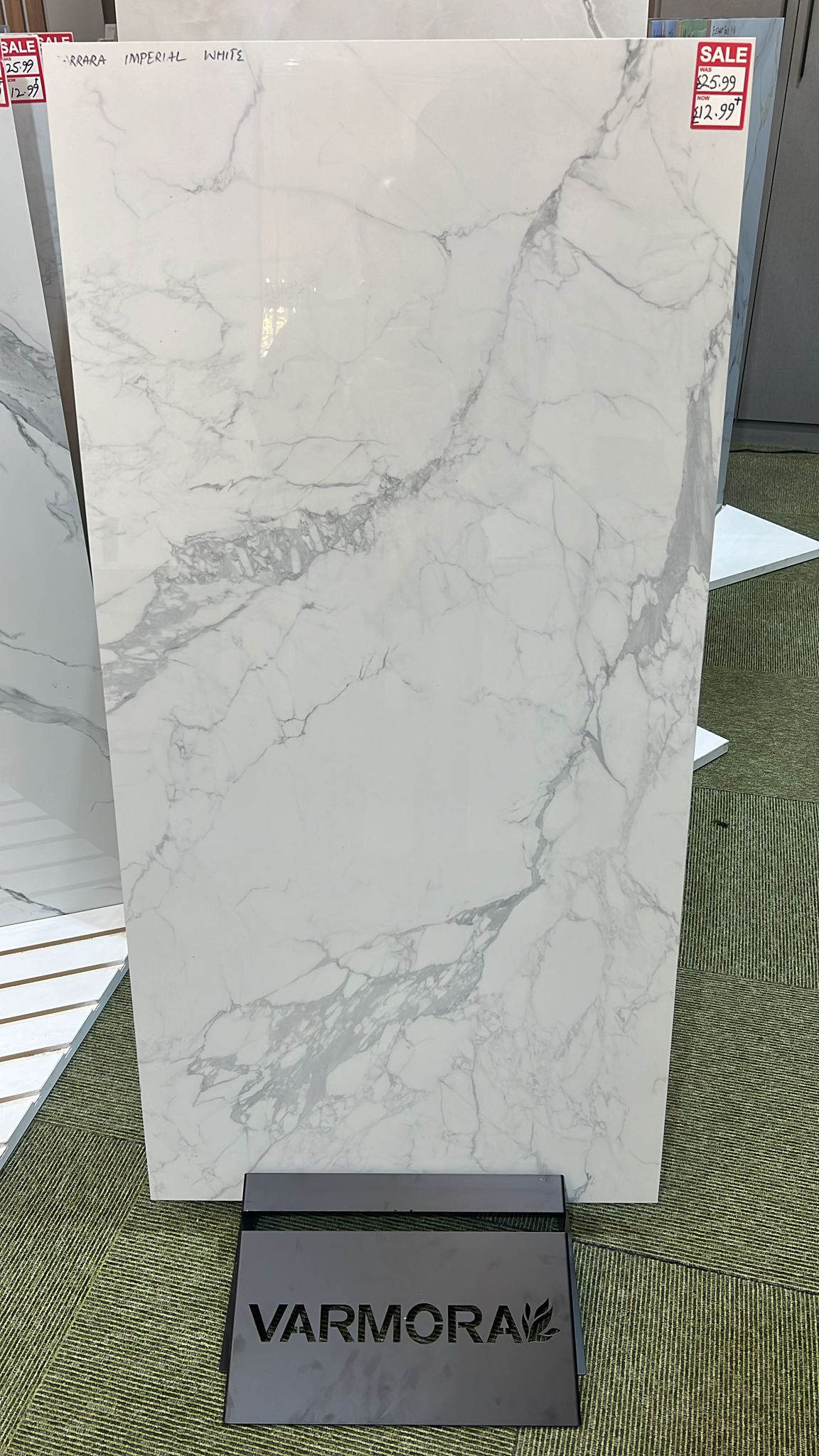 Carrara Imperial White Porcelain Tile - Image 2