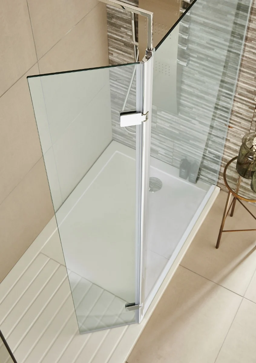KV8 Hinged Wetroom Screen 300x2000mm