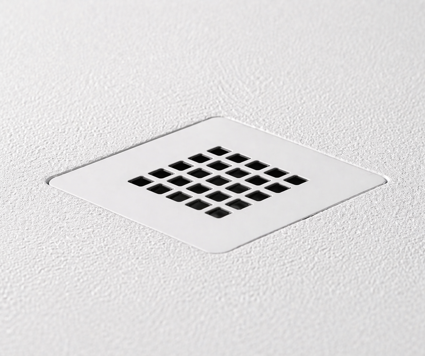 125 x 125 White Stainless steel Grille