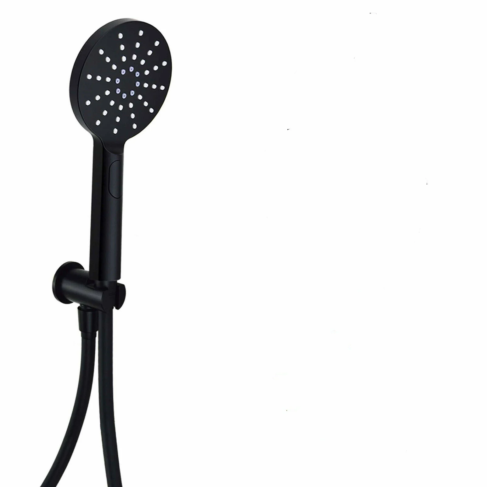 Nero Round Outlet Elbow with Wall Bracket and Handset
