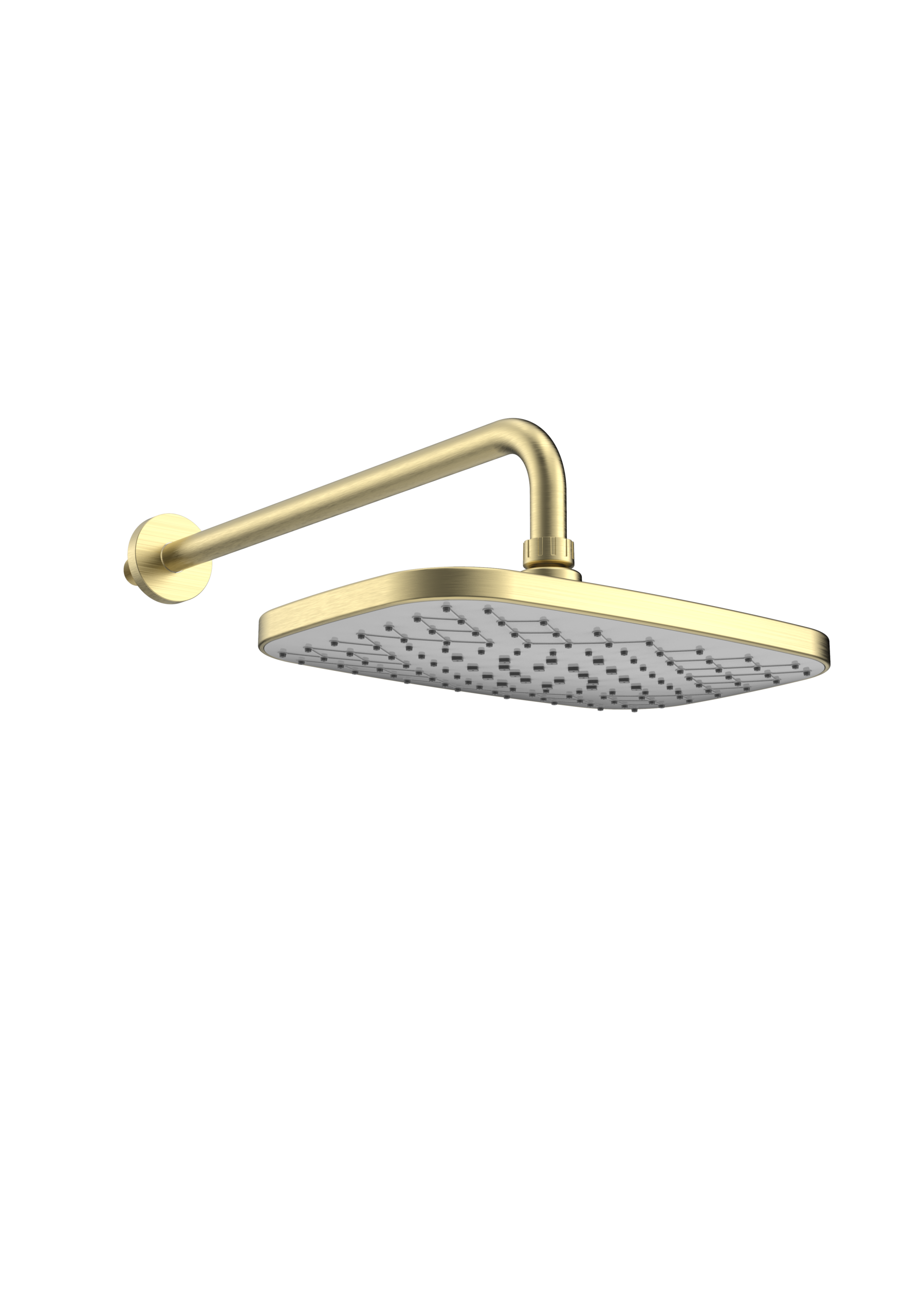 Kolt Fixed Head and Arm Brushed Brass